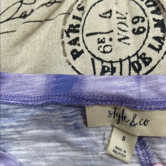 Style & Co. Tie-Dye Long Sleeve Top - Picture 4 of 13